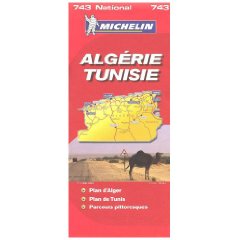 Carte routire Algrie Tunisie
