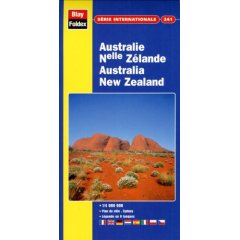 Carte routire et touristique Australie - Nouvelle-Zlande