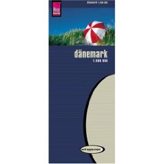Carte routire du Danemark au 1:300 000