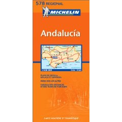 Carte tourisitique de l'Andalousie
