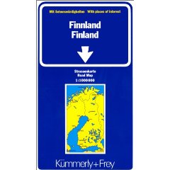 Carte routière et touristique Finlande