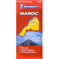 Carte routire et touristique du Maroc