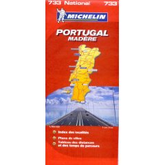 Carte routire Michelin pour le Portugal