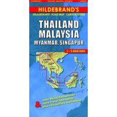 Carte routire et touristique de Thailande