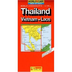 Carte touristique Freytag de Thailande