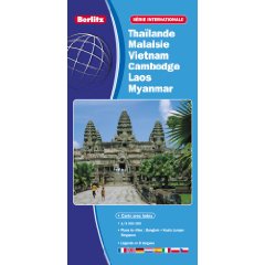 Carte internationale Berlitz de Thailande